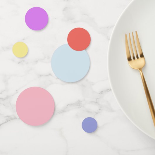 水玉模様のパーティーのテーブルの紙吹雪 コンフェッティ (グループ)