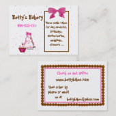 水玉模様のベーカリーの名刺 名刺 (正面/裏面)