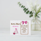 水玉模様のベーカリーの名刺 名刺 (スタンド正面)