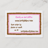 水玉模様のベーカリーの名刺 名刺 (裏面)