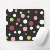 水玉模様のマウスパッド マウスパッド (マウス)