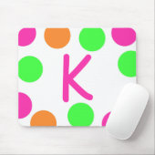 水玉模様のマウスパッド マウスパッド (マウス)