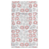 水玉模様の円パターン スモールペーパーバッグ (正面)