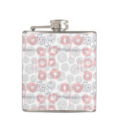 水玉模様の円パターン フラスク (正面)