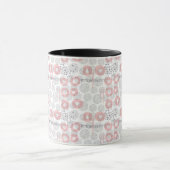 水玉模様の円パターン マグカップ (中央)