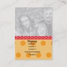 水玉模様の写真カード