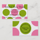 水玉模様の名刺 名刺 (正面/裏面)