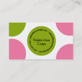 水玉模様の名刺 名刺 (裏面)