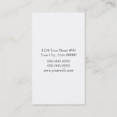 水玉模様の名刺 名刺 (裏面)