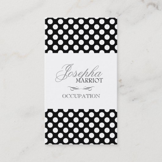 水玉模様の名刺 名刺 (正面)