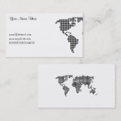水玉模様の地図、ここのあなたの名前、 名刺 (正面/裏面)