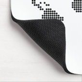 水玉模様の地図 マウスパッド (コーナー)