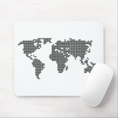 水玉模様の地図 マウスパッド (マウス)