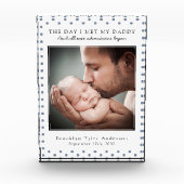 水玉模様の日私は私のパパの写真の子供部屋Decorに会った フォトブロック (正面)