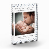 水玉模様の日私は私のパパの写真の子供部屋Decorに会った フォトブロック (左)