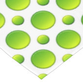 水玉模様の緑の要素 テーブルクロス (アングル)