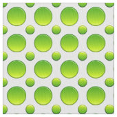 水玉模様の緑パターン ファブリック (クローズアップ)
