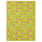 水玉模様の背景パターン クリップボード (裏面)