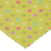 水玉模様の背景パターン テーブルクロス (アングル)