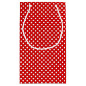 水玉模様の背景 スモールペーパーバッグ (裏面)