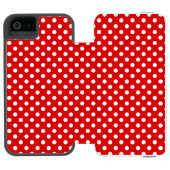 水玉模様の背景 INCIPIO iPhoneウォレットケース (フォリオ Open)