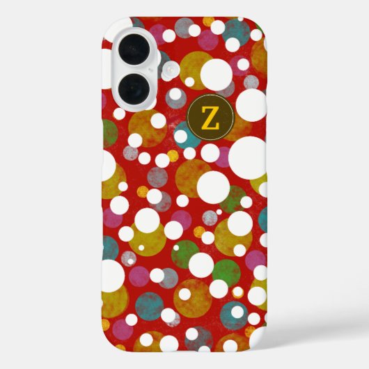 水玉模様の色パターカスタムンZ Case-Mate iPhoneケース (裏面)