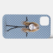 水玉模様の金髪の棒人間女子 Case-Mate iPhoneケース (裏面 (横))
