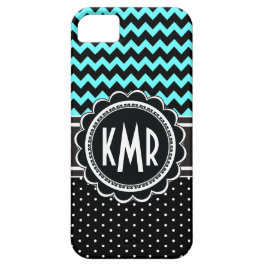 水玉模様の魅力のレトロのエレガントなシェブロンのモノグラム iPhone 11 ケース