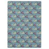 水玉模様の魚パターン クリップボード (裏面)