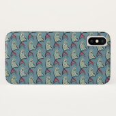 水玉模様の魚パターン Case-Mate iPhoneケース (裏面(横))