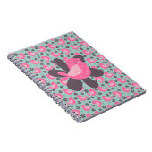 水玉模様の鳥花 ノートブック (右側)