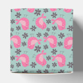 水玉模様の鳥花 フェイバーボックス (上部)