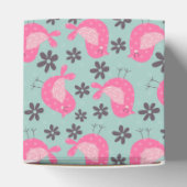 水玉模様の鳥花 フェイバーボックス (上部)