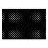 水玉模様の黒クリック色カスタマイズ テーブルナンバー (正面)