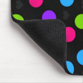 水玉模様のmousepad マウスパッド (コーナー)