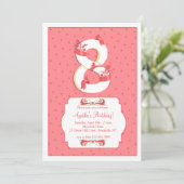 水玉模様のNuber 8の招待状 招待状 (スタンド正面)