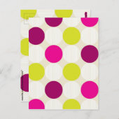 水玉模様はがき ポストカード (正面/裏面)