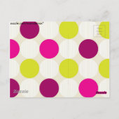 水玉模様はがき ポストカード (裏面)