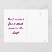 水玉模様はがき(深いマゼンタ&パンプキンオレンジ) シーズンポストカード (裏面)