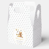 水玉模様はちみつ蜂テディベア赤ちゃんシャワー フェイバーボックス (オープン)