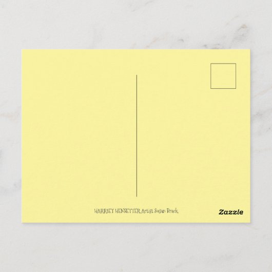 水玉模様めんかわいいチキンカラフルポートレート ポストカード (裏面)