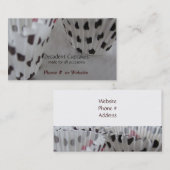 水玉模様をテーマにしたカップケーキ 名刺 (正面/裏面)