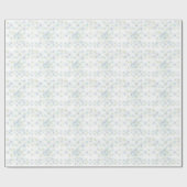 水玉模様インパステルカラーズベビーシャワー ラッピングペーパー (フラット)