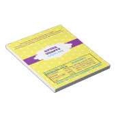 水玉模様イースタートリートビーフキャンディラッパー ノートパッド (アングル)