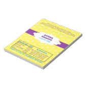 水玉模様イースタートリートビーフキャンディラッパー ノートパッド (回転)