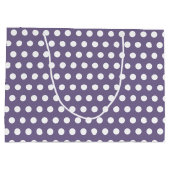 水玉模様オン緑 ラージペーパーバッグ (裏面)