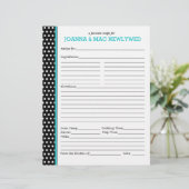 水玉模様カスタムターコイズアクセントレシピページ (スタンド正面)