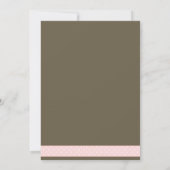 水玉模様カスタム写真ベビーのお知らせ 案内状 (裏面)