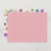 水玉模様カップケーキレトロレシピカードブライダルシャワー ポストカード (正面/裏面)