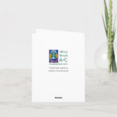 水玉模様カボチャのグリーティングカード カード (裏面)